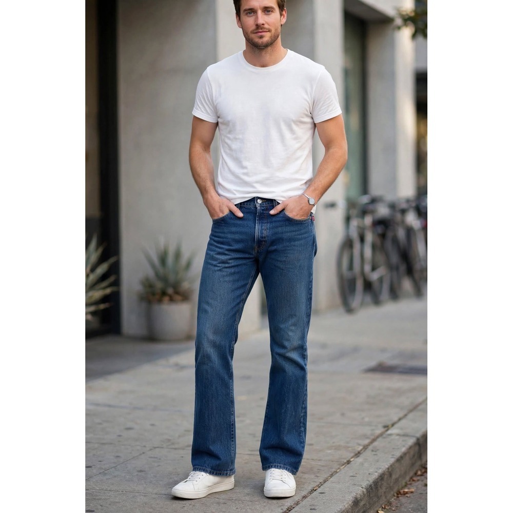 Levi's 517 Bootcut Jeans Mens 36x32 Medium Wash Denim Western Cowboy Workwear